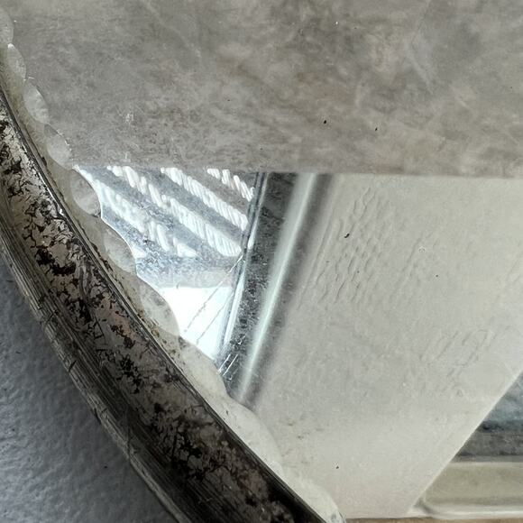 Antique Ornate Table Mirror Plateau Footed 16" Victorian Superior Silver Co. - Picture 5 of 16